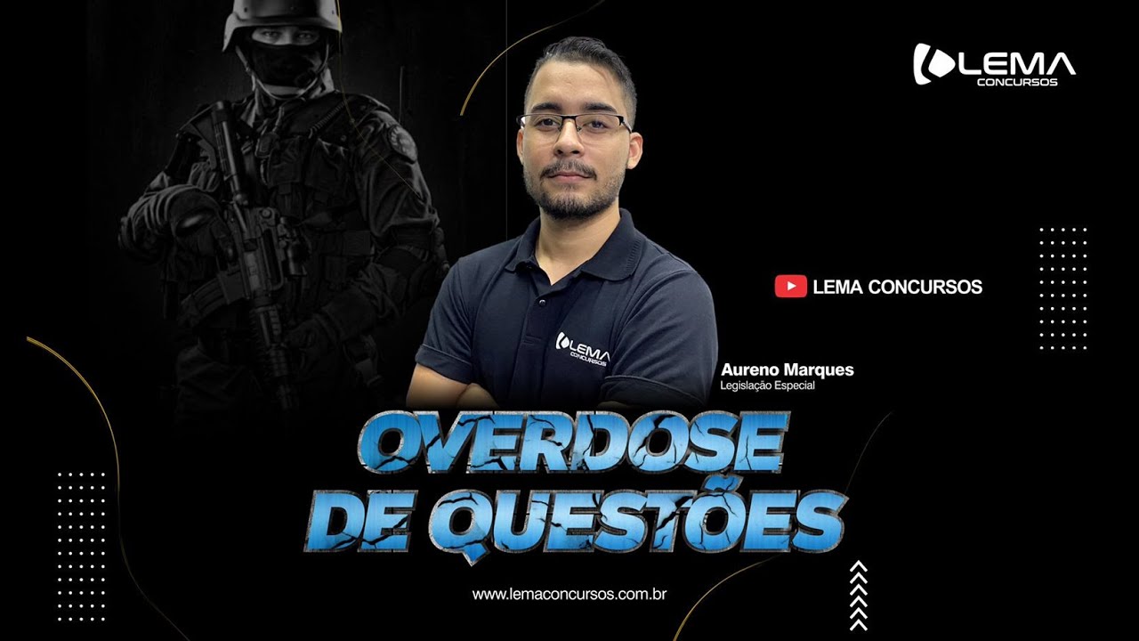 OVERDOSE DE QUESTÕES -  Lei Nº 7.716/89 ( Racismo ) - Prof. Aureno Marques | Lema Concursos