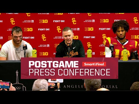 USC Football vs. UCLA Postgame Press Conference | Trojans Win 29-10
