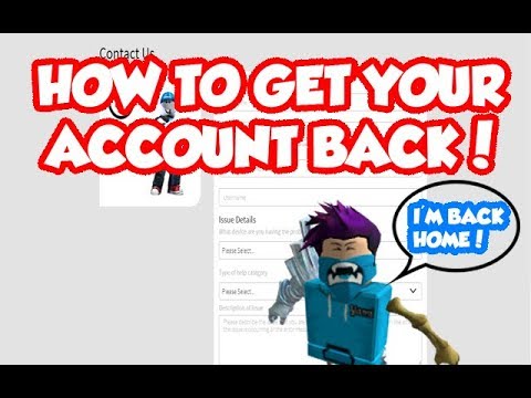 HOW TO GET YOUR ACCOUNT BACK ON ROBLOX! - YouTube