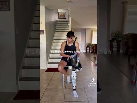 How I put on my prosthetic leg