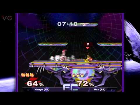 MELEE-FC 10R - Singles Top 8: Mango (Fox) vs. Hax (Captain falcon) - SSBM