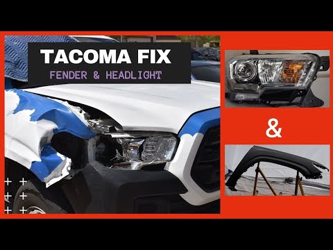 Tacoma Repair ( Battered Hood & Fender )