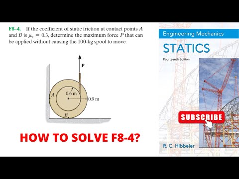F8-4 hibbeler statics chapter 8 | hibbeler statics | hibbeler