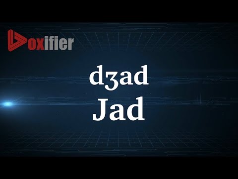 How to Pronunce Jad in French - Voxifier.com