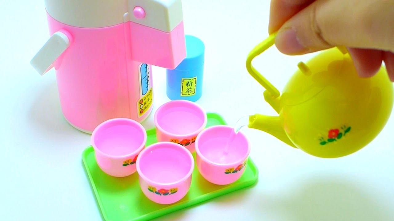 Retro Kitchen Appliance Tea Pot Kettle Toy Set [Vintage Toy]