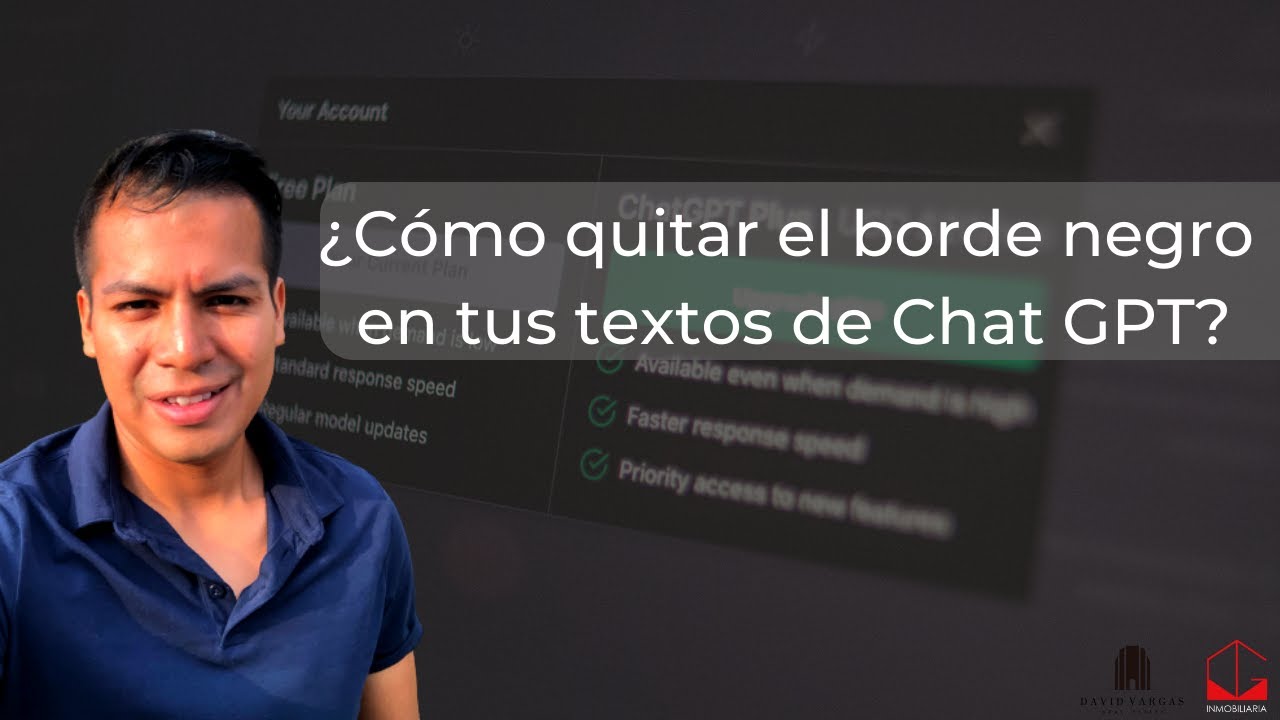 ¿Cómo quitar el borde negro en tus textos de Chat GPT? | Chatgpt | inteligencia artificial