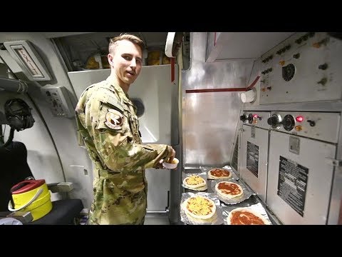 Making Pizza On Air Force KC-10 Extender