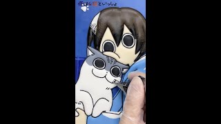アニメ『夜は猫といっしょ』キービジュアルの巨大クッキー作ってみた