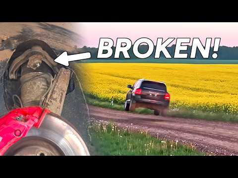 Porsche Cayenne Suspension BREAKS Over a Small Jump