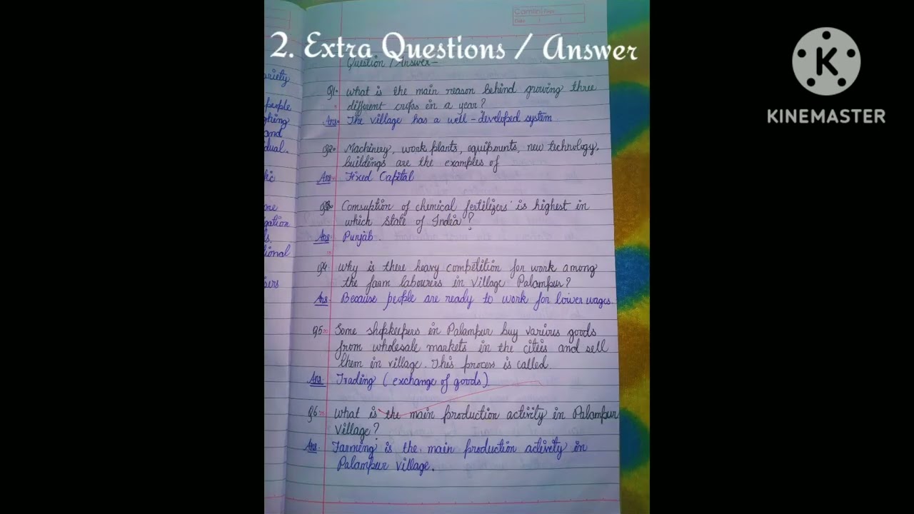 Class 9 Economics chapter 1 (Notes)+ ( Extra Question/ Answers)+ (NCERT Solution)