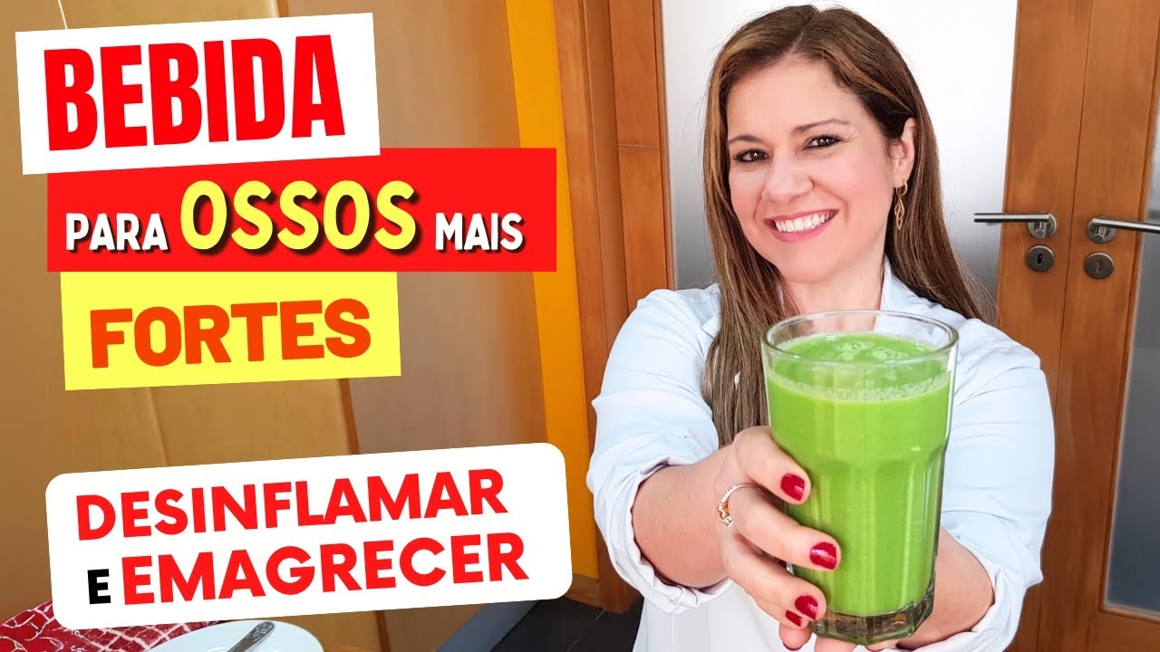 Suco para OSSOS FORTES E ARTICULAÇÕES, DESINFLAMAR e EMAGRECER! Fácil, Low Carb, Leve e Barato
