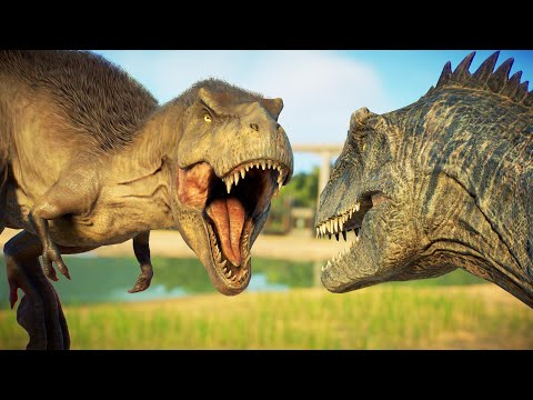 PROLOGUE FEATHERED T-REX SHOWCASE | Vs Giga & Theri- Jurassic World Evolution 2 Dominion