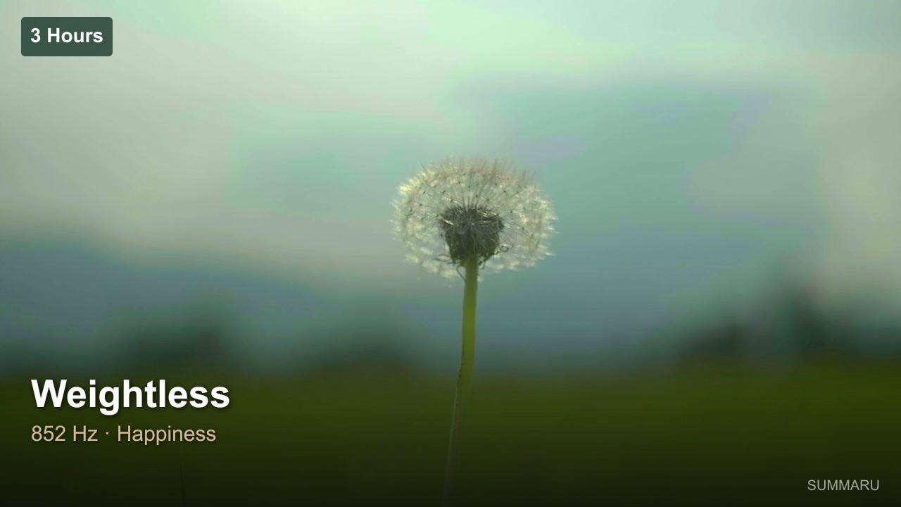 Weightless | 3 Hour Happiness Music | 852Hz Radiant Joy