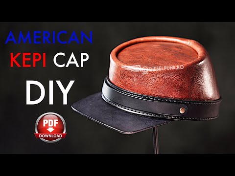 How to make an American Kepi Hat - Video Tutorial and Pattern Download