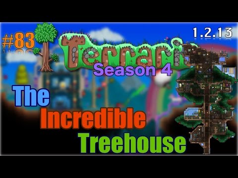 Let's Play Terraria (1.2.13) iOS- The Incredible Treehouse! Episode 83