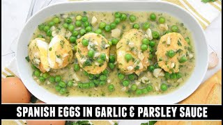 Spanish Eggs in Garlic & Parsley Sauce | Possibly the BEST Eggs EVER