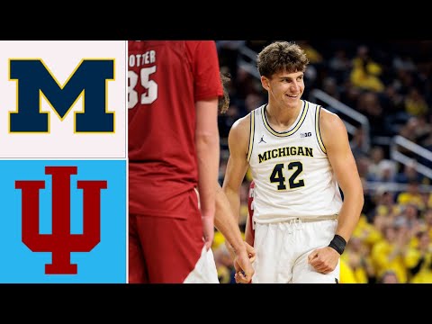 Michigan vs Indiana GAME Highlights | College basketball 2026 | Ncaa basketball highlights