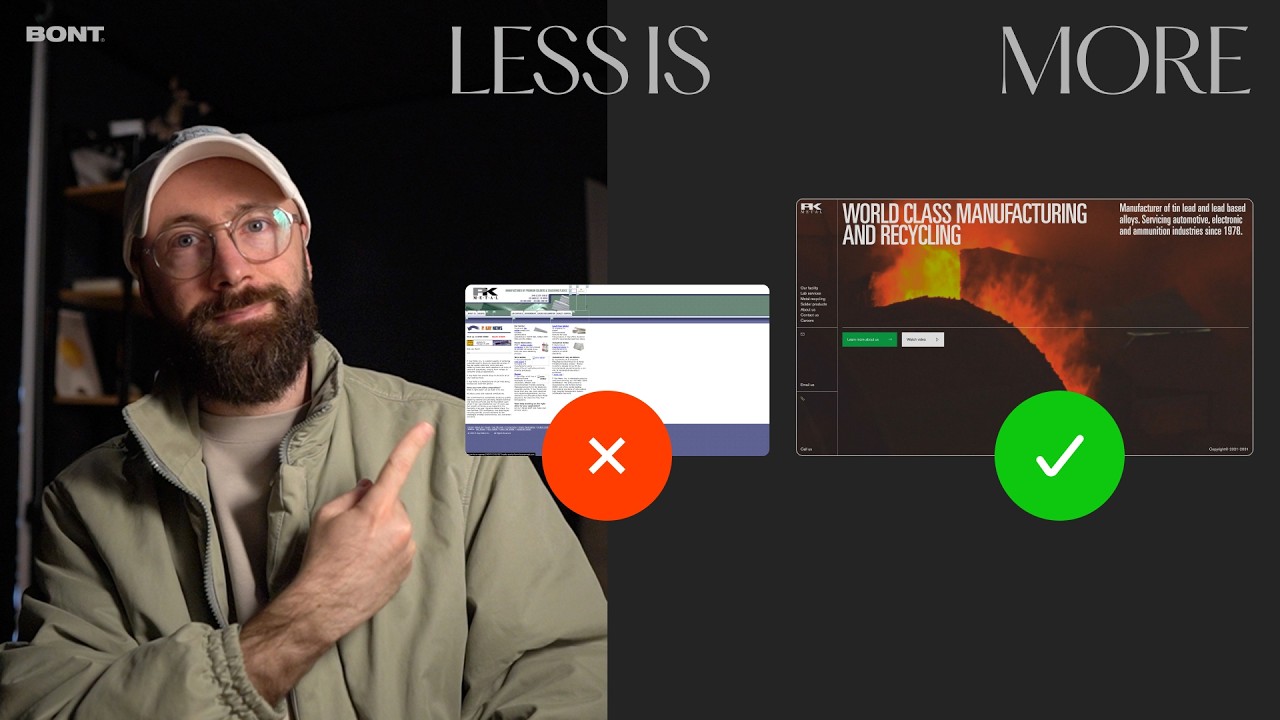 8 advanced rules of minimal Web Design