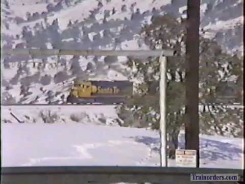 Classic Railroad Series 214 - Santa Fe EB on Tehachapi December 22, 1990