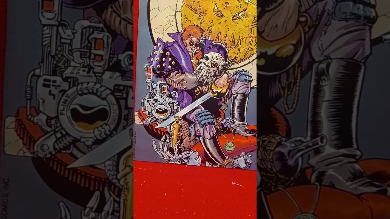 Grimjack #62 1First Comics 1989 Awesome Cover with an alien Skull and all Space Piracy rocks