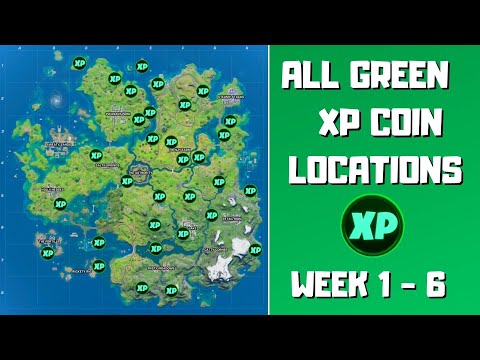 All 32 Green XP Coins Locations in Fortnite Chapter 2 Season 3 (week 1-6)! - Fortnite XP Coins