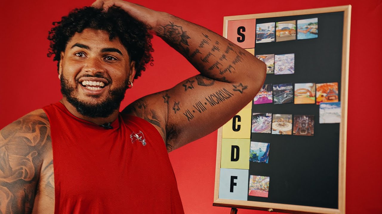 Tristan Wirfs Ranks Mario Kart Tracks | Tier Lists | Tampa Bay Buccaneers