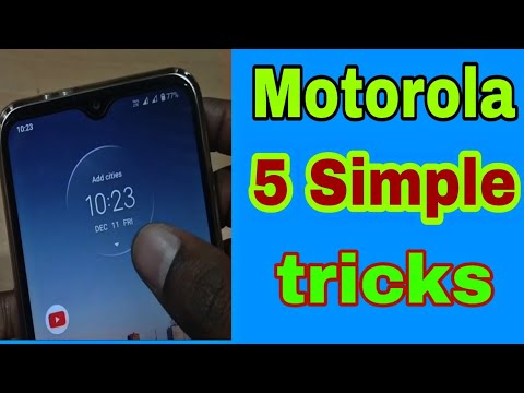 Motorola simple tricks / motorola new 5 hidden setting