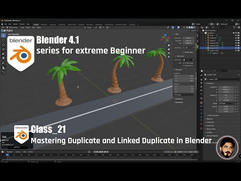 Class: 21 | Mastering Duplicate and Linked Duplicate in Blender: Understanding the Key Differences