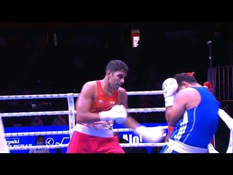 Day 7 (+92kg) NARENDER (IND) vs  QURBONOV Jakhon (TJK) | AIBA WCHs 2021