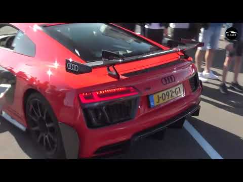 Audi R8 V10 Plus Performance Parts 1 of 44   LOUD Accelerations, Revs & Downshifts !