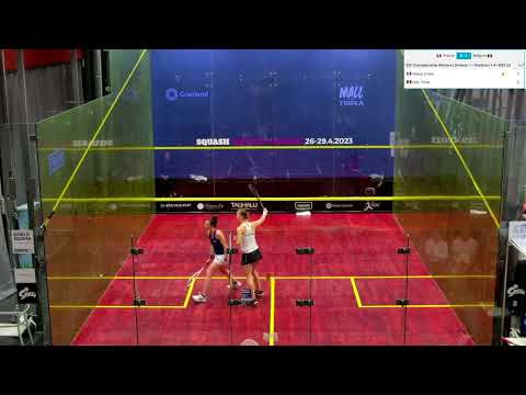 Enora Villard - Tinne Gilis (France vs Belgium) - ESF European Team Squash Championships 2023