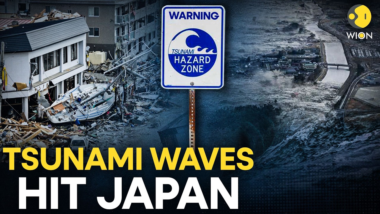 Japan Tsunami LIVE: Massive Tsunami Waves Hit Japan After 7.7 Magnitude Earthquake | WION