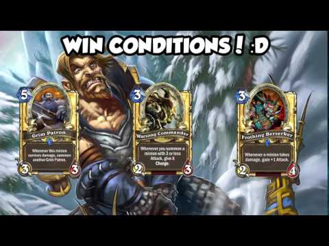 Senfglas's Grim Patron Warrior! | Hearthstone 2 Minute Deck Guide