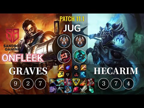 SB OnFleek Graves vs Hecarim Jungle - KR Patch 11.1