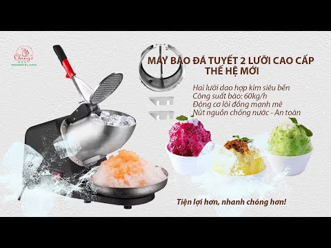 Máy bào đá tuyết 2 lưỡi dao cao cấp thế hệ mới