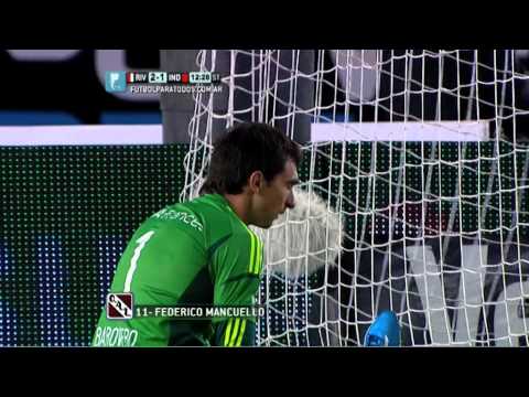 Gol de Mancuello. River 2 - Independiente 1. Fecha 8. Torneo Primera División 2014. FPT.