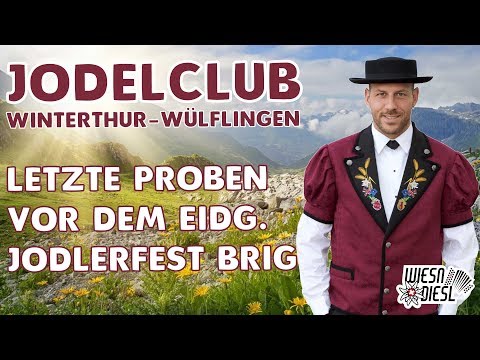Der Jodelclub Winterthur-Wülflingen probt für das Eidg. Jodlerfest Brig 2017