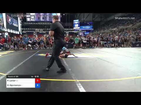 126 Lbs Round Of 128 - Paul Lanier, Georgia Vs David Ogunsanya, Illinois F6f3