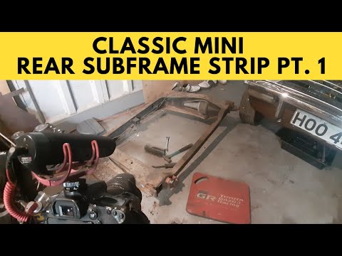 Classic Mini Rear Subframe Strip-down Part 1