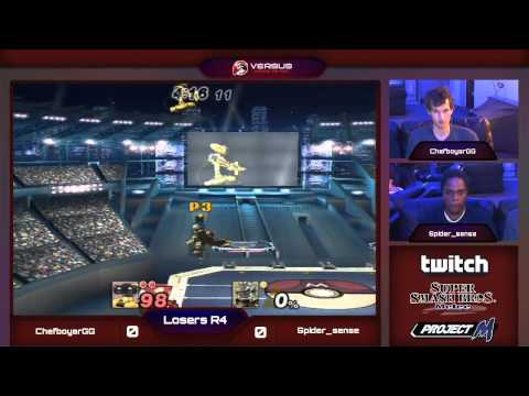 VS Weekly 5/28/14 - Losers R4 - ChefboyarGG (Rob) vs Spider Sense (Ganon) - Project M