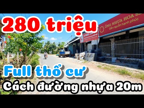 Bán đất 100% thổ cư giá rẻ 280 triệu 6x22 sổ hồng riêng ở Phước Thạnh Tây Ninh cách TPHCM 50km