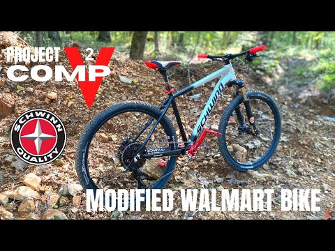 Project Comp V2 - Modified Schwinn Al Comp - Turning a Walmart Bike into a Trail Beast MTB