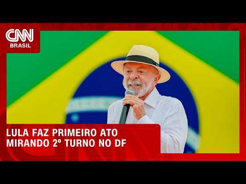 Após trocas na campanha, Lula volta às ruas com agendas no DF e no Nordeste | LIVE CNN