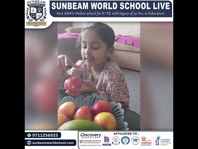 &ldquo;Juicy Learning: UKG Students Dive into the World of Fruits 🍎🍌🍇&rdquo;