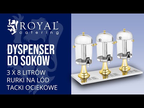 Video - Dyspenser do soków - 3 x 8 litrów