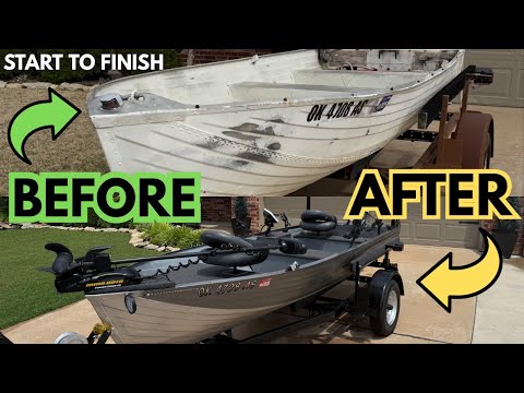 Jon Boat Restore & Modifications | DIY Jon Boat Extreme Makeover | Jon Boat to Bass Boat Full Build!