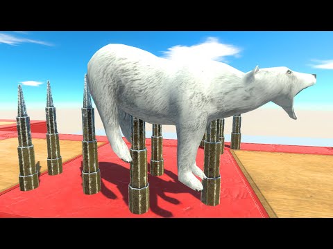 The challenge of passing units through spike and fist traps - Animal Revolt Battle Simulator