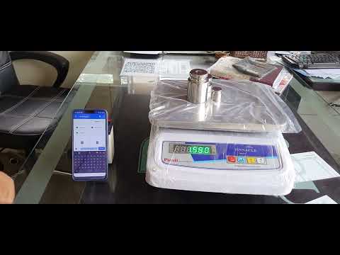 Weighing machine with Bluetooth connectivity and android applications