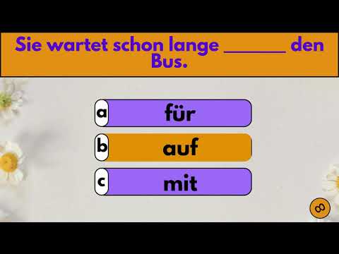 Learn German - Lerne Deutsch: Deutsch Grammatik Test 6