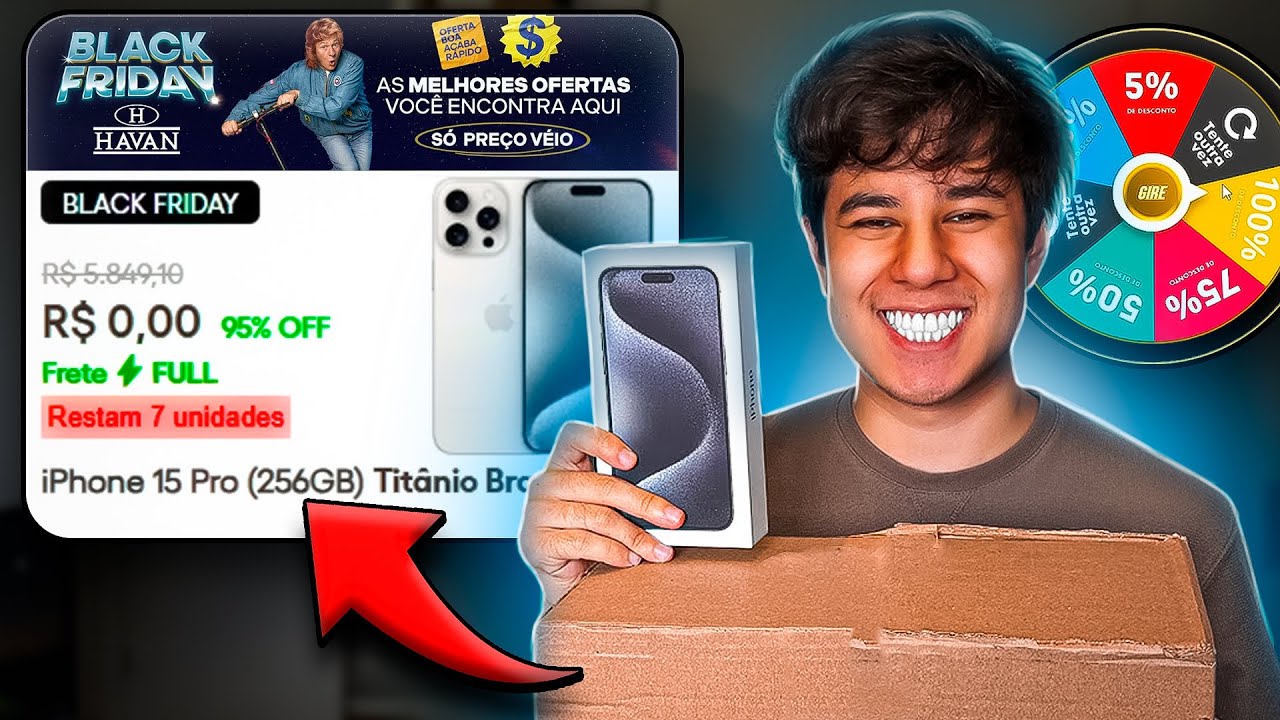 COMPREI IPHONE DE GRAÇA NA HAVAN BLACK FRIDAY! É GOLPE?